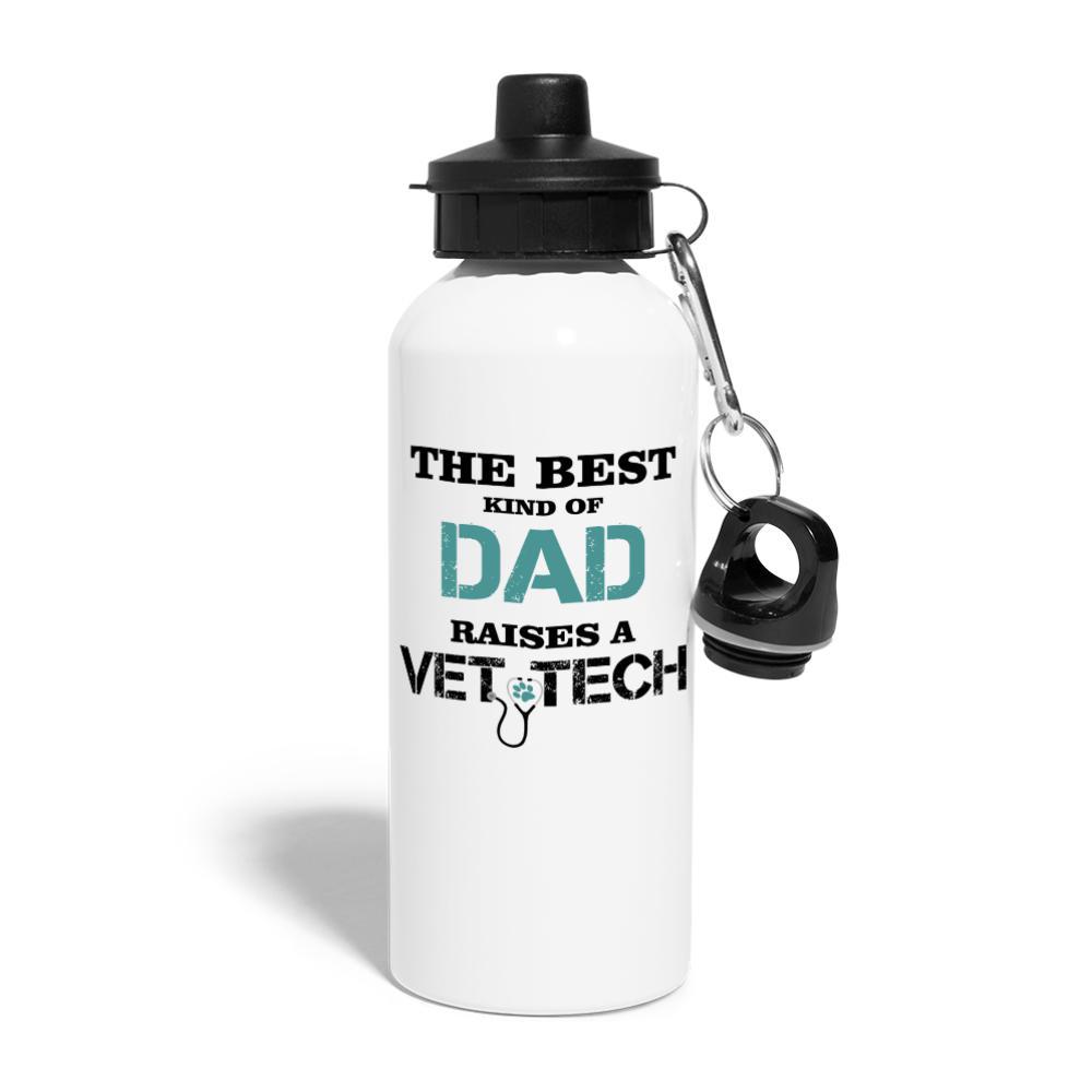 Vet Tech - The best kind of Dad raises a Vet Tech 20oz Water Bottle-Water Bottle | BestSub BLH1-2-I love Veterinary