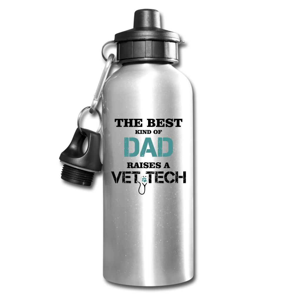 Vet Tech - The best kind of Dad raises a Vet Tech 20oz Water Bottle-Water Bottle | BestSub BLH1-2-I love Veterinary