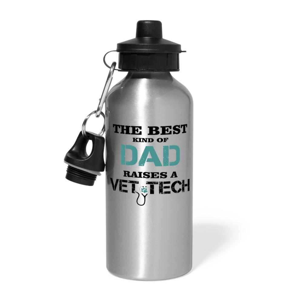 Vet Tech - The best kind of Dad raises a Vet Tech 20oz Water Bottle-Water Bottle | BestSub BLH1-2-I love Veterinary