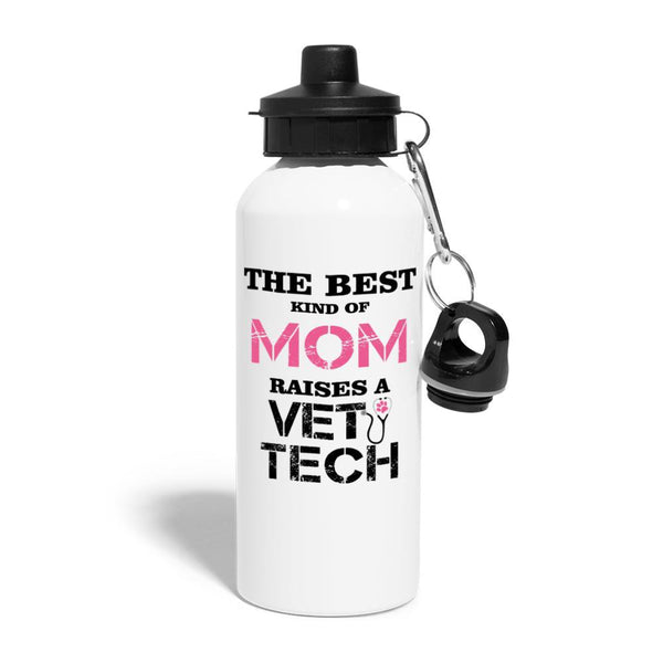 Vet Tech - The best kind of Mom raises a Vet Tech 20oz Water Bottle-Water Bottle | BestSub BLH1-2-I love Veterinary
