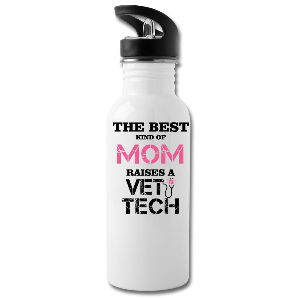 Vet Tech - The best kind of Mom raises a Vet Tech 20oz Water Bottle-Water Bottle | BestSub BLH1-2-I love Veterinary
