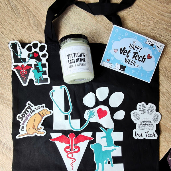 Vet Tech Week Gift Box-I love Veterinary