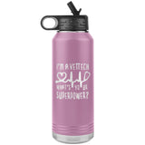 Vet Tech, What's your superpower? Water Bottle Tumbler 32 oz-Tumblers-I love Veterinary