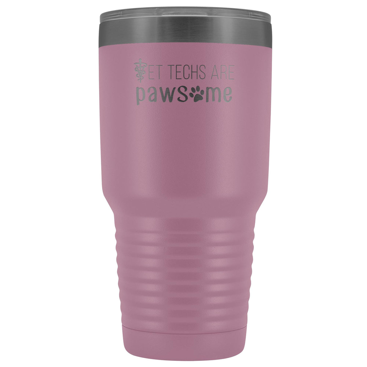 Vet techs are pawsome 30oz Vacuum Tumbler-Tumblers-I love Veterinary