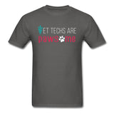 Vet techs are pawsome Unisex T-shirt-Unisex Classic T-Shirt | Fruit of the Loom 3930-I love Veterinary