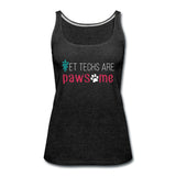 Vet techs are pawsome Women's Tank Top-Women’s Premium Tank Top | Spreadshirt 917-I love Veterinary