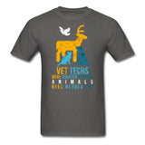 Vet Techs were created because animals need heroes too Unisex T-shirt-Unisex Classic T-Shirt | Fruit of the Loom 3930-I love Veterinary