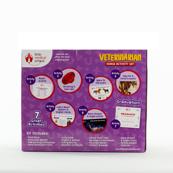 Veterinarian Activity Set - Horse- STEM Inspired Play Set Toy for Kids-I love Veterinary
