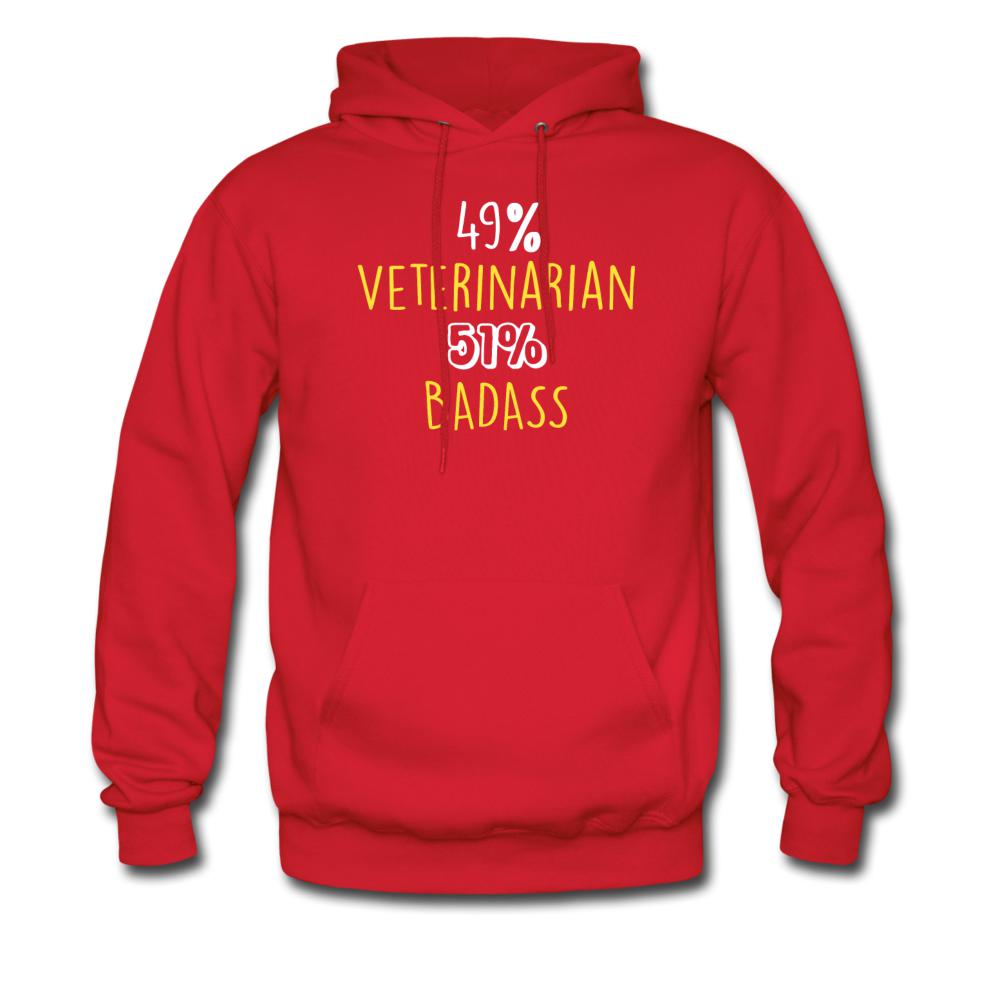 Veterinarian Badass Unisex Hoodie-Men's Hoodie | Hanes P170-I love Veterinary