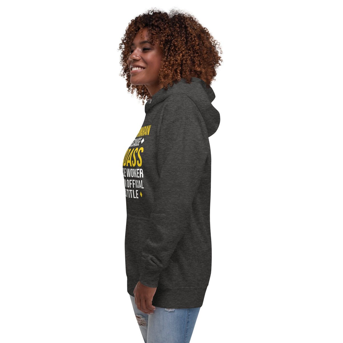 Veterinarian because BADASS MIRACLE WORKER isn't an official job title Unisex Premium Hoodie-Premium Unisex Hoodie-I love Veterinary