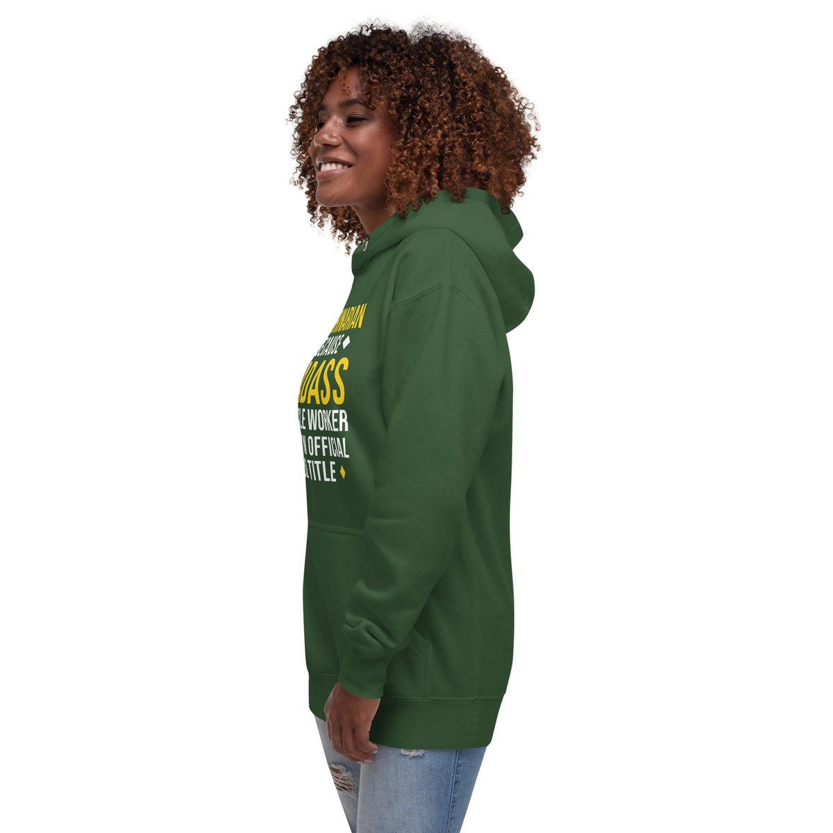 Veterinarian because BADASS MIRACLE WORKER isn't an official job title Unisex Premium Hoodie-Premium Unisex Hoodie-I love Veterinary