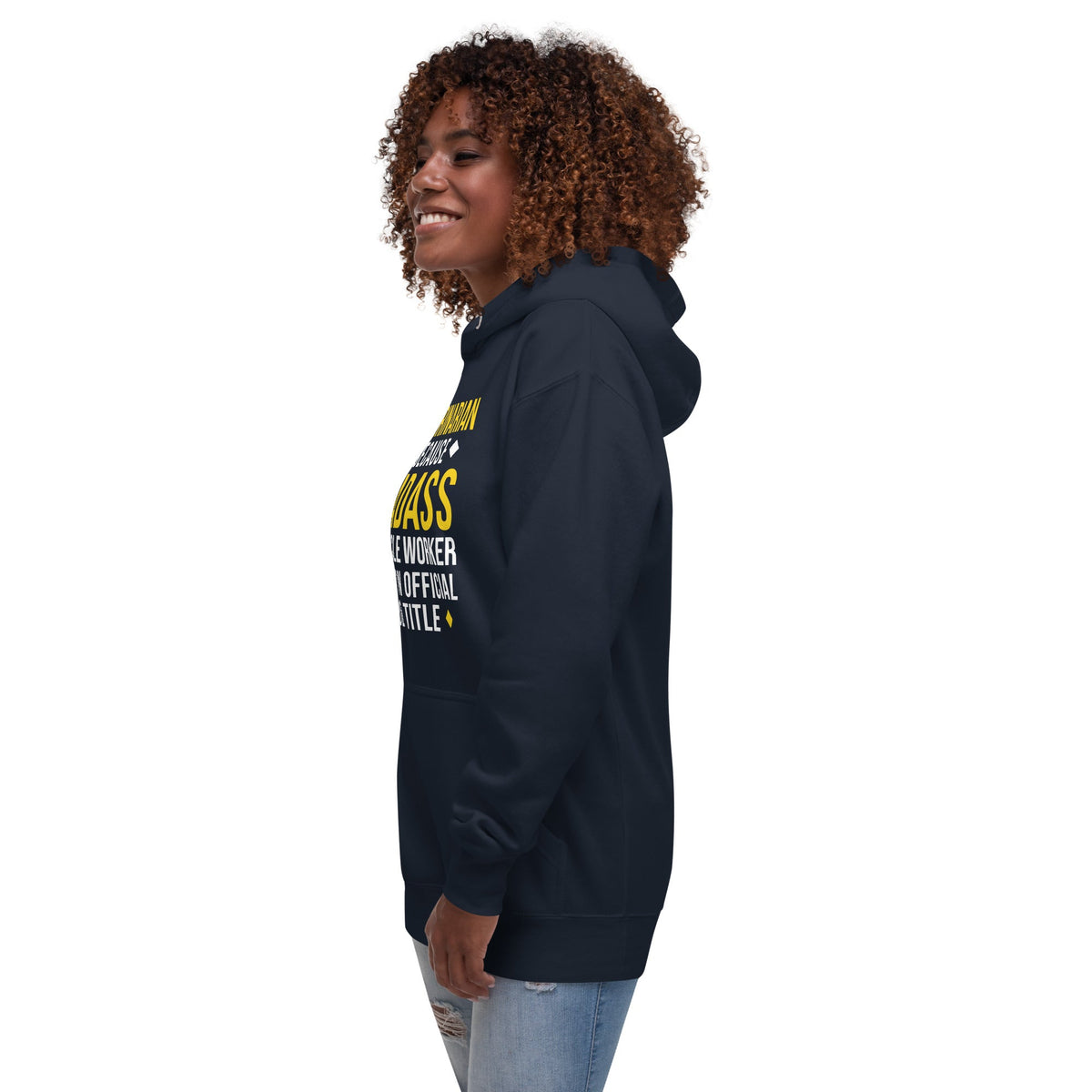 Veterinarian because BADASS MIRACLE WORKER isn't an official job title Unisex Premium Hoodie-Premium Unisex Hoodie-I love Veterinary