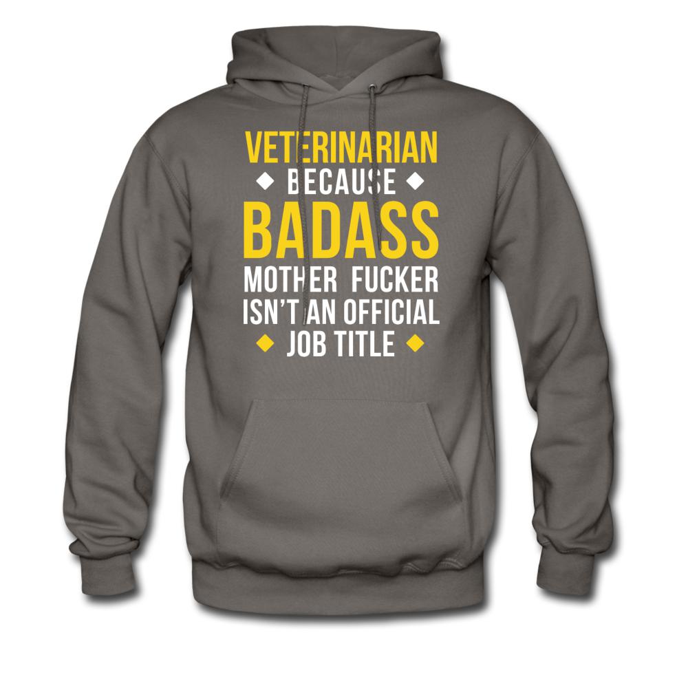 Veterinarian because badass mother fucker isn't an official job title Unisex Hoodie-Men's Hoodie | Hanes P170-I love Veterinary