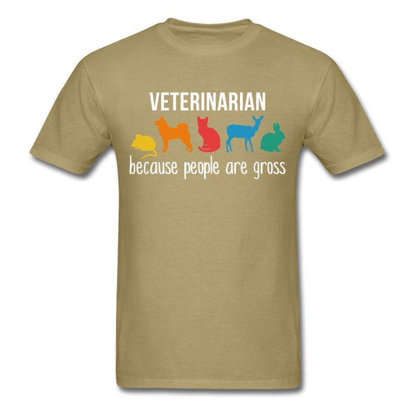 Veterinarian: because people are gross Unisex T-shirt-Unisex Classic T-Shirt | Fruit of the Loom 3930-I love Veterinary