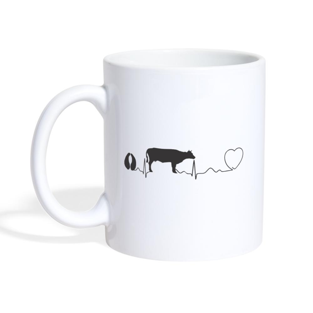 Veterinarian - Cow pulse White Coffee or Tea Mug-Coffee/Tea Mug | BestSub B101AA-I love Veterinary