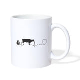 Veterinarian - Cow pulse White Coffee or Tea Mug-Coffee/Tea Mug | BestSub B101AA-I love Veterinary