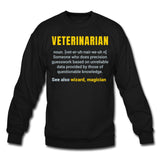 Veterinarian Definition Crewneck Sweatshirt-Unisex Crewneck Sweatshirt | Gildan 18000-I love Veterinary