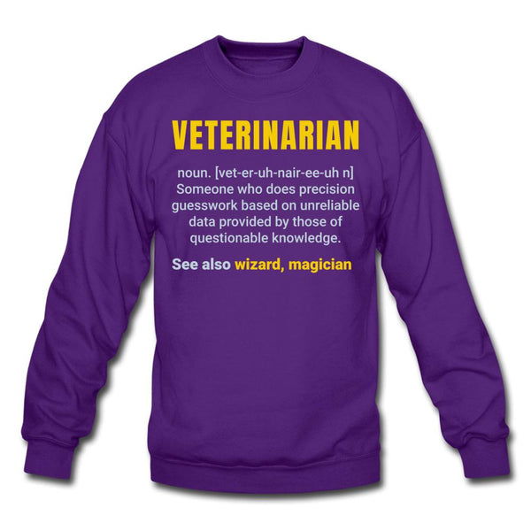 Veterinarian Definition Crewneck Sweatshirt-Unisex Crewneck Sweatshirt | Gildan 18000-I love Veterinary
