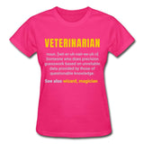 Veterinarian Definition Gildan Ultra Cotton Ladies T-Shirt-Ultra Cotton Ladies T-Shirt | Gildan G200L-I love Veterinary