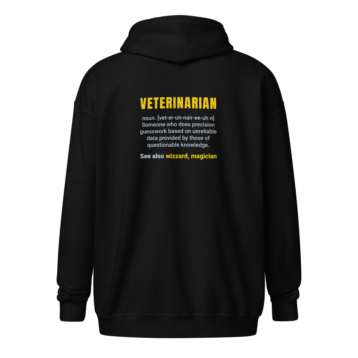 Veterinarian Definition Unisex heavy blend zip hoodie-Unisex Zip Hoodie | Gildan 18600-I love Veterinary