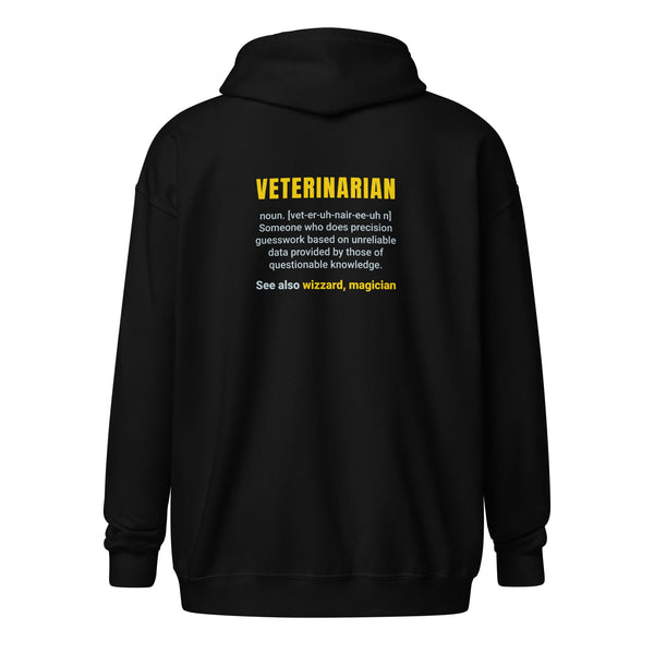 Veterinarian Definition Unisex heavy blend zip hoodie-I love Veterinary