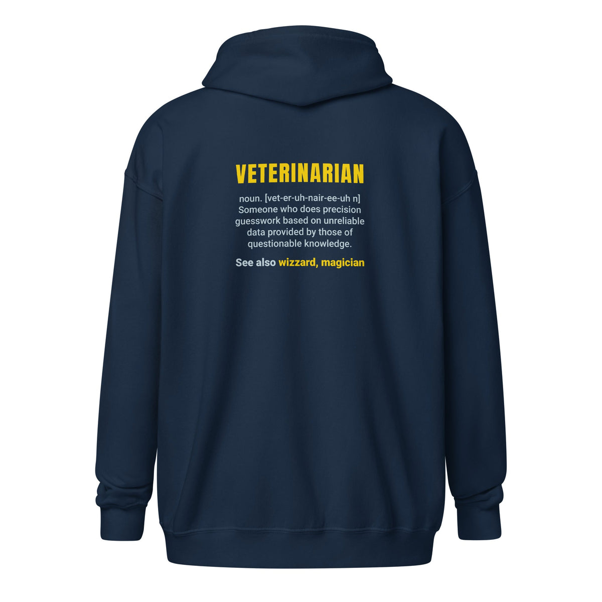 Veterinarian Definition Unisex heavy blend zip hoodie-Unisex Zip Hoodie | Gildan 18600-I love Veterinary