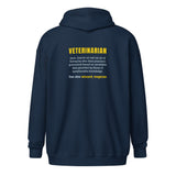Veterinarian Definition Unisex heavy blend zip hoodie-I love Veterinary