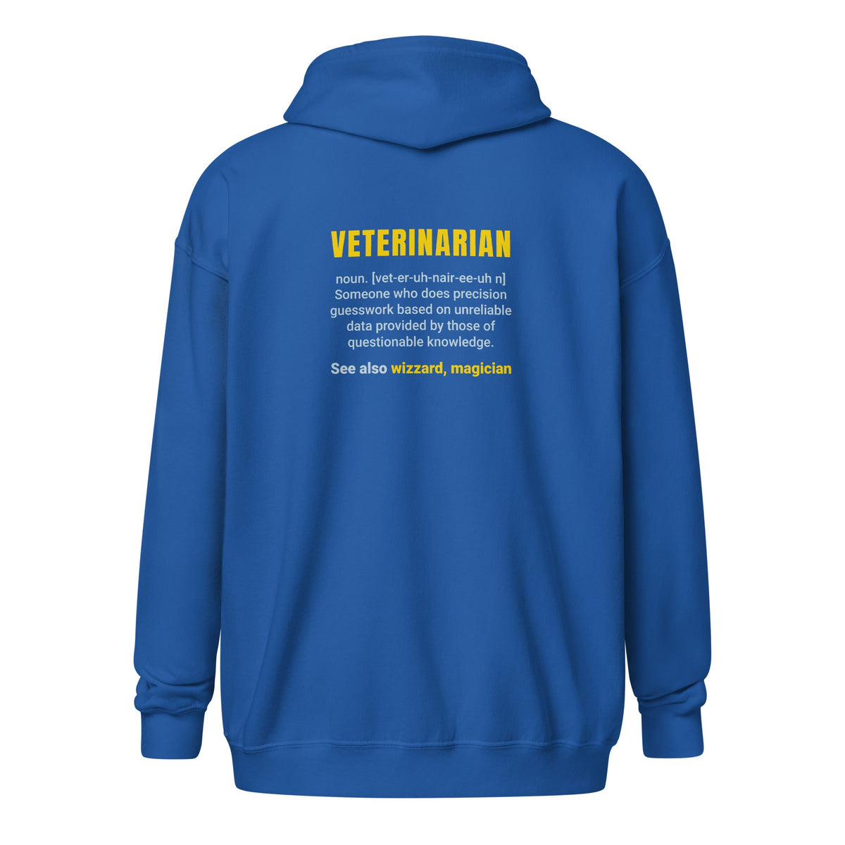 Veterinarian Definition Unisex heavy blend zip hoodie-Unisex Zip Hoodie | Gildan 18600-I love Veterinary