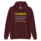 Veterinarian Definition Unisex Hoodie-Unisex Heavy Blend Hoodie | Gildan 18500-I love Veterinary