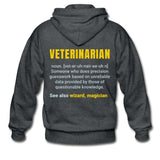 Veterinarian Definition Unisex Zip Hoodie-Heavy Blend Adult Zip Hoodie | Gildan G18600-I love Veterinary