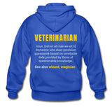 Veterinarian Definition Unisex Zip Hoodie-Heavy Blend Adult Zip Hoodie | Gildan G18600-I love Veterinary