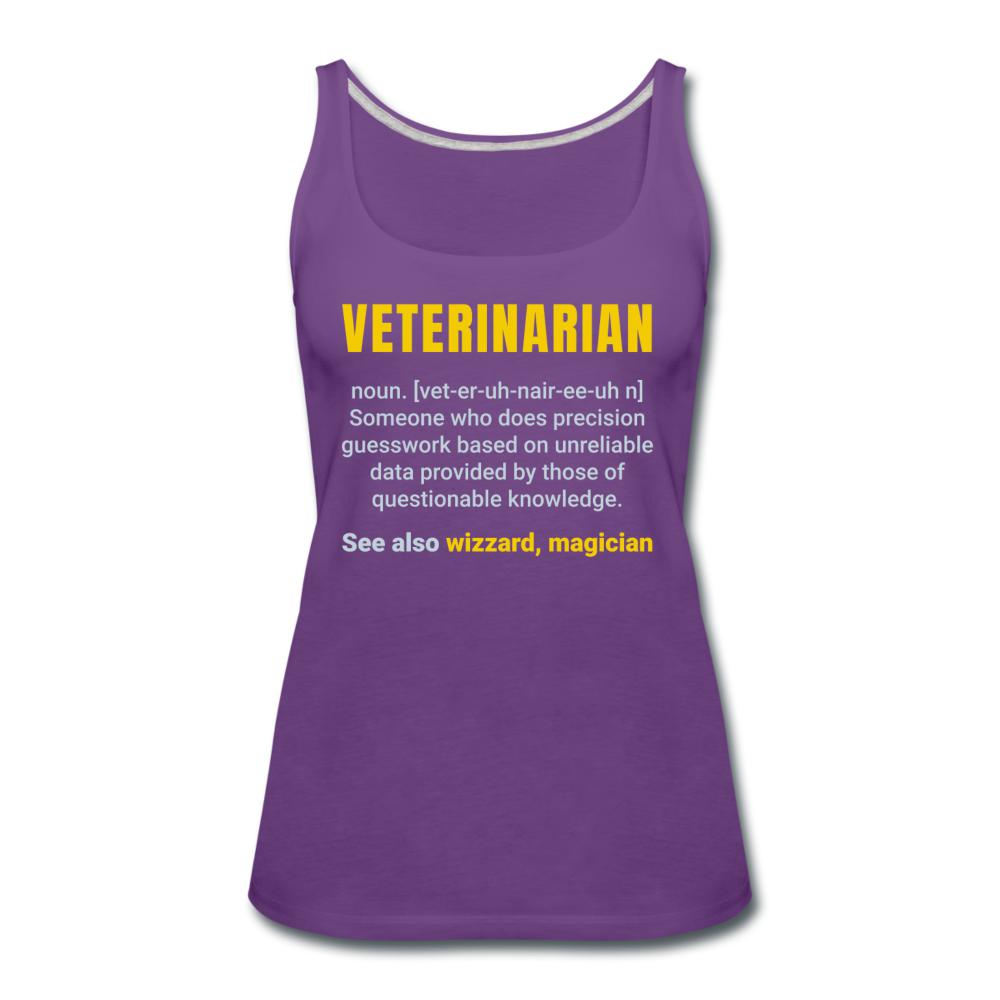 Veterinarian Definition Women's Tank Top-Women’s Premium Tank Top | Spreadshirt 917-I love Veterinary