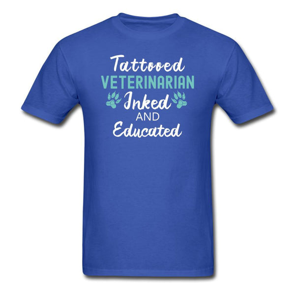 Veterinarian- Inked and Educated Unisex T-shirt-Unisex Classic T-Shirt | Fruit of the Loom 3930-I love Veterinary