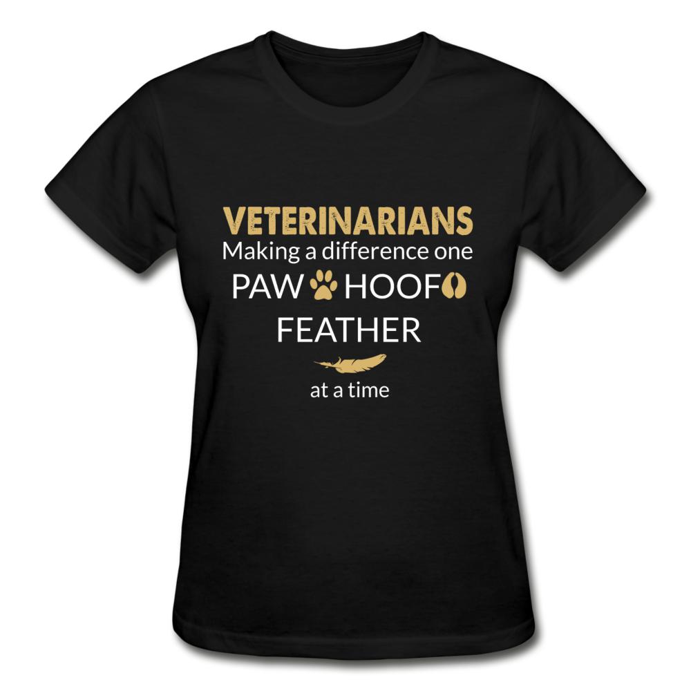 Veterinarian- Making a Difference Gildan Ultra Cotton Ladies T-Shirt-Ultra Cotton Ladies T-Shirt | Gildan G200L-I love Veterinary