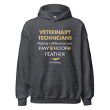 Veterinarian Making a Difference Unisex Hoodie-Unisex Heavy Blend Hoodie | Gildan 18500-I love Veterinary