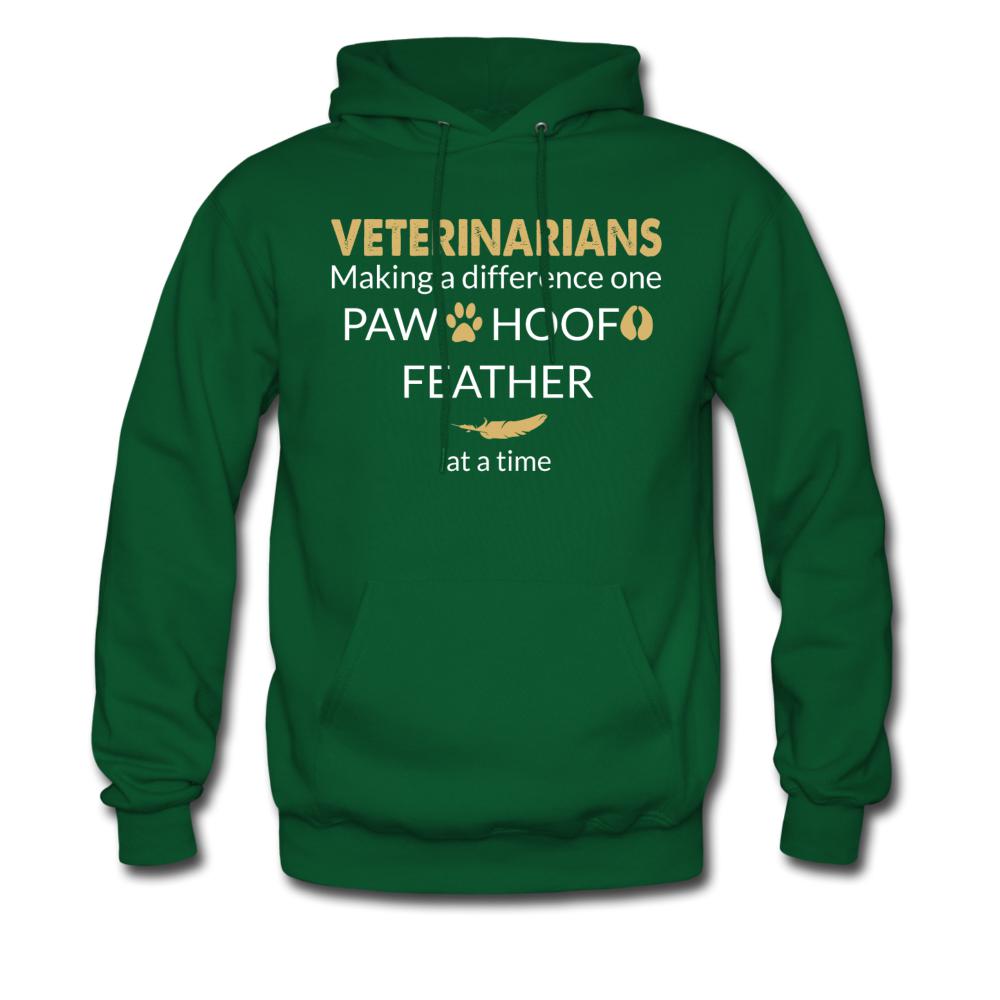 Veterinarian Making a Difference Unisex Hoodie-Men's Hoodie | Hanes P170-I love Veterinary