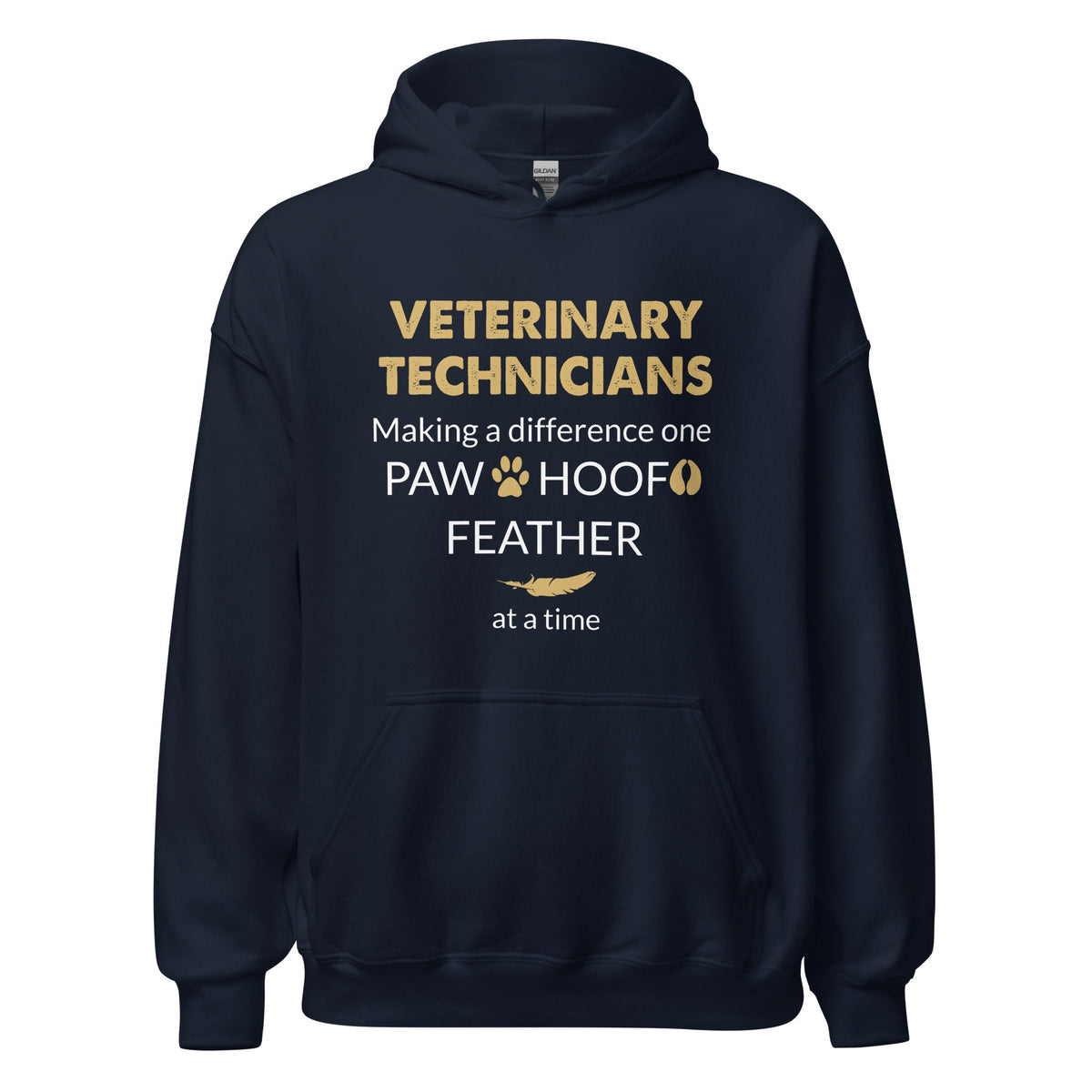 Veterinarian Making a Difference Unisex Hoodie-Unisex Hoodie | Gildan 18500-I love Veterinary