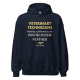 Veterinarian Making a Difference Unisex Hoodie-Unisex Heavy Blend Hoodie | Gildan 18500-I love Veterinary