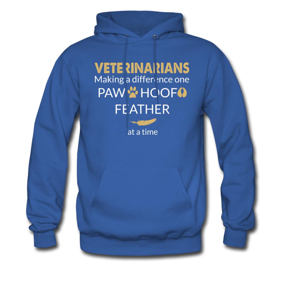 Veterinarian Making a Difference Unisex Hoodie-Men's Hoodie | Hanes P170-I love Veterinary