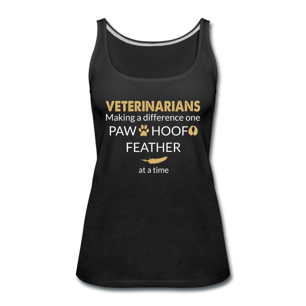 Veterinarian- Making a Difference Women's Tank Top-Women’s Premium Tank Top | Spreadshirt 917-I love Veterinary