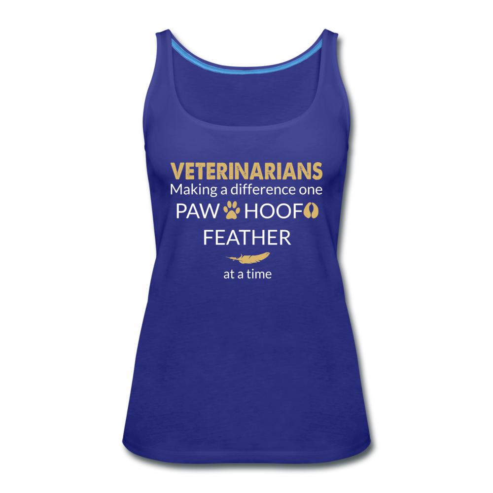 Veterinarian- Making a Difference Women's Tank Top-Women’s Premium Tank Top | Spreadshirt 917-I love Veterinary