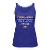 Veterinarian- Making a Difference Women's Tank Top-Women’s Premium Tank Top | Spreadshirt 917-I love Veterinary