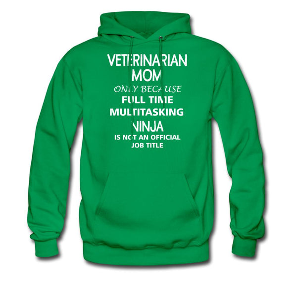 Veterinarian Mom Ninja Unisex Hoodie-Men's Hoodie | Hanes P170-I love Veterinary