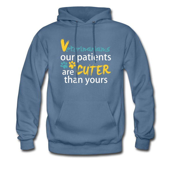 Veterinarian Our patients are cuter than yours Unisex Hoodie-Men's Hoodie | Hanes P170-I love Veterinary