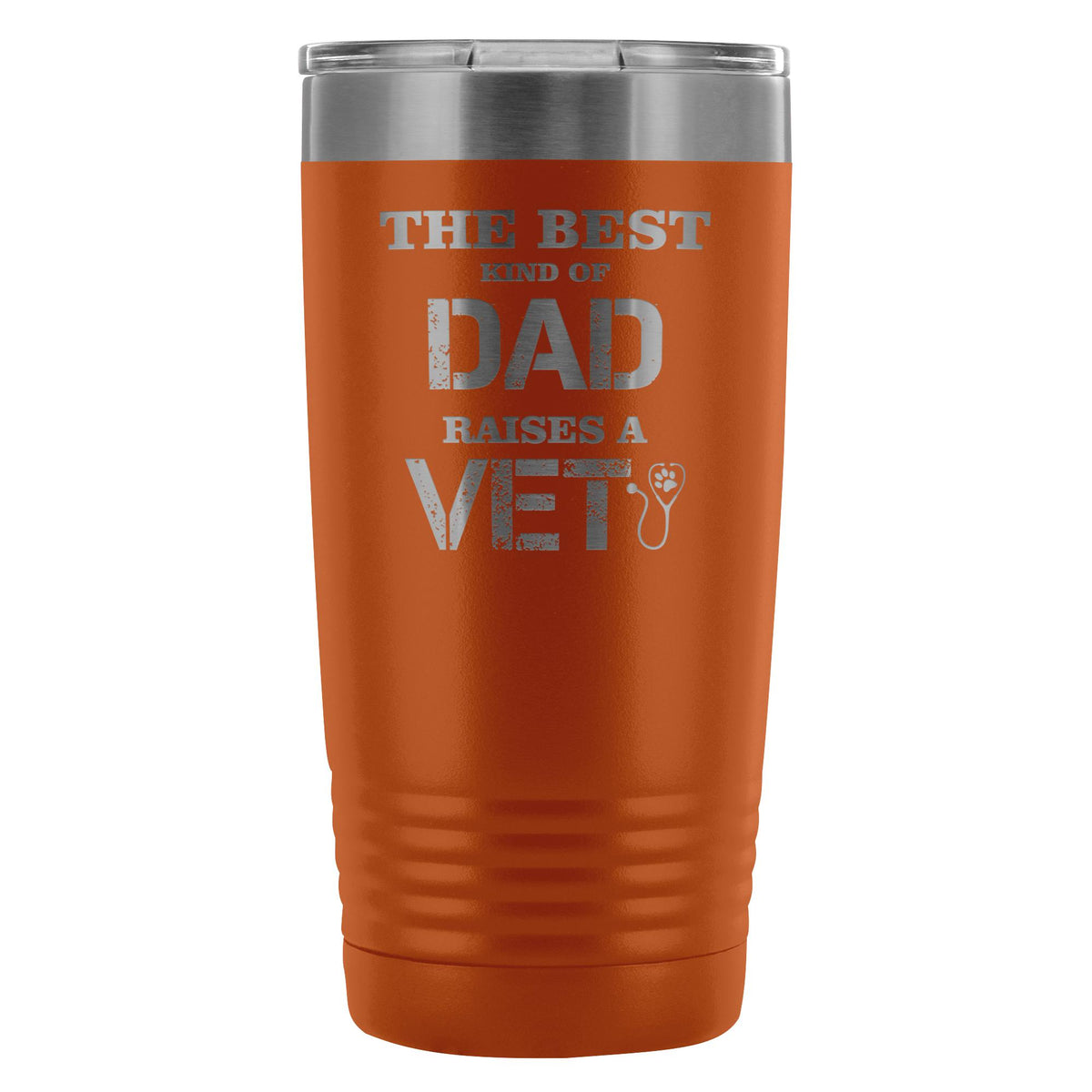 Veterinarian- The best kind of Dad raises a Vet 20oz Vacuum Tumbler-Tumblers-I love Veterinary