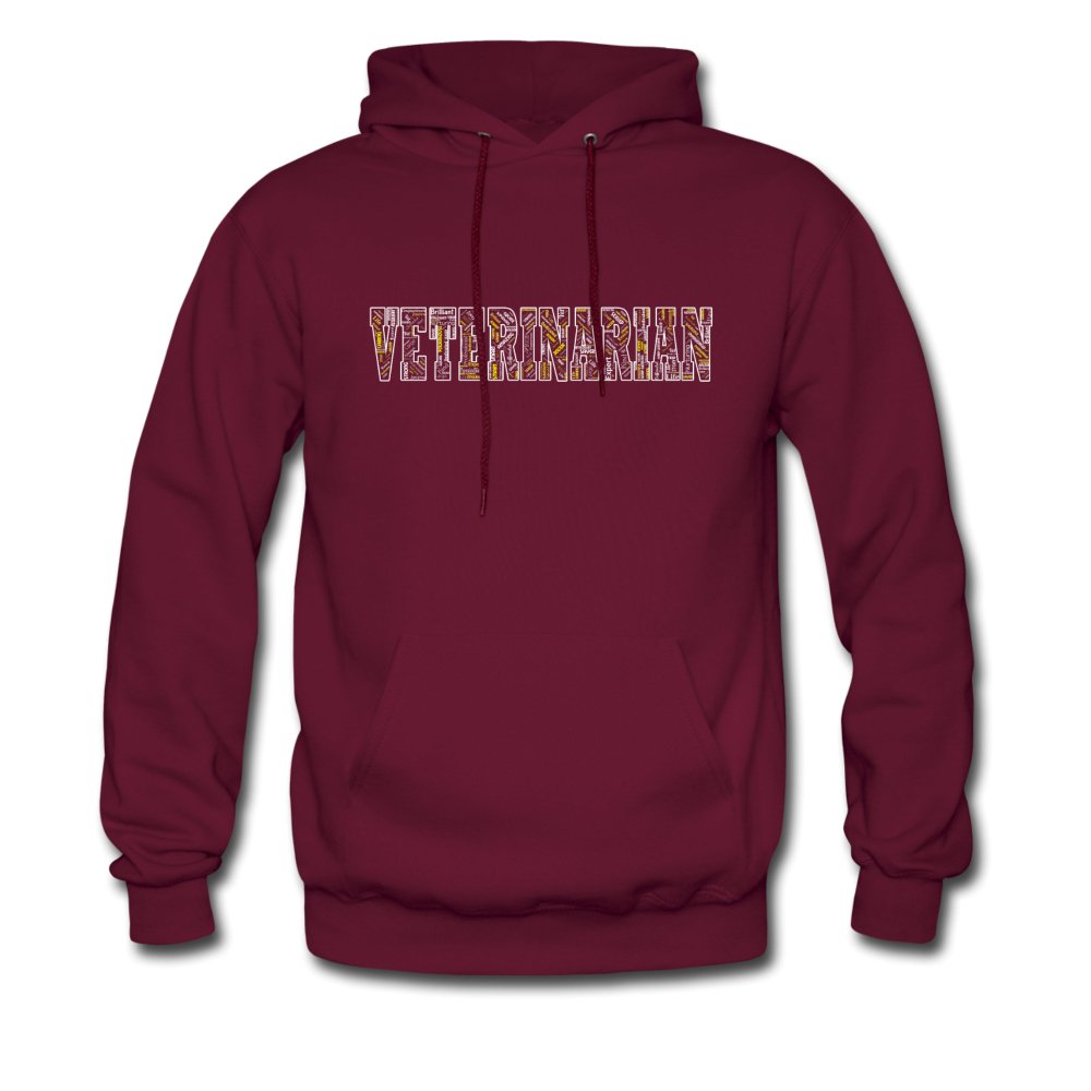 Veterinarian Typography Unisex Hoodie-Men's Hoodie | Hanes P170-I love Veterinary