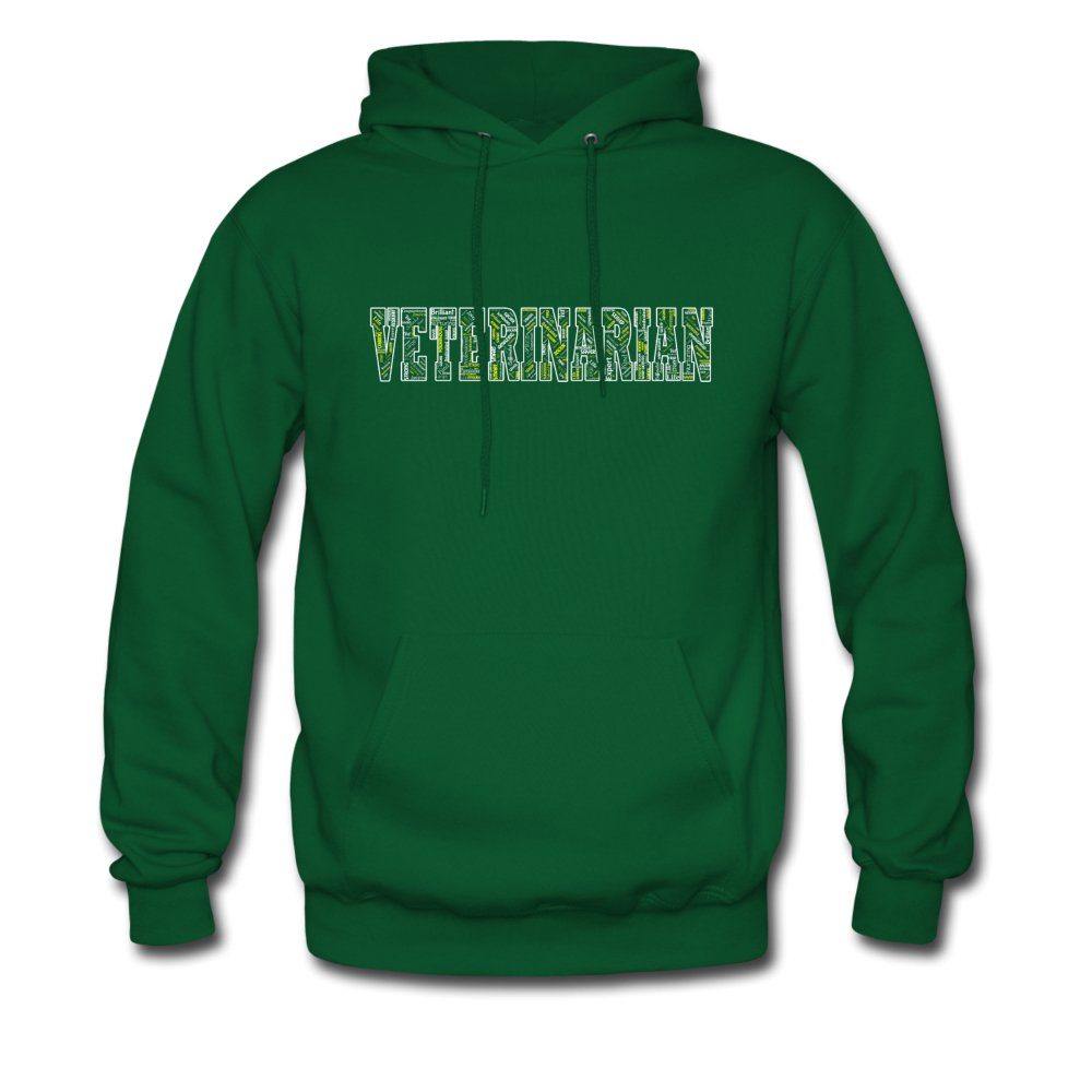 Veterinarian Typography Unisex Hoodie-Men's Hoodie | Hanes P170-I love Veterinary