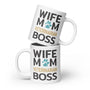 Veterinarian - Wife Mom Veterinarian BOSS White glossy mug-White Glossy Mug-I love Veterinary