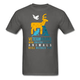 Veterinarians were created because animals need heroes too Unisex T-shirt-Unisex Classic T-Shirt | Fruit of the Loom 3930-I love Veterinary