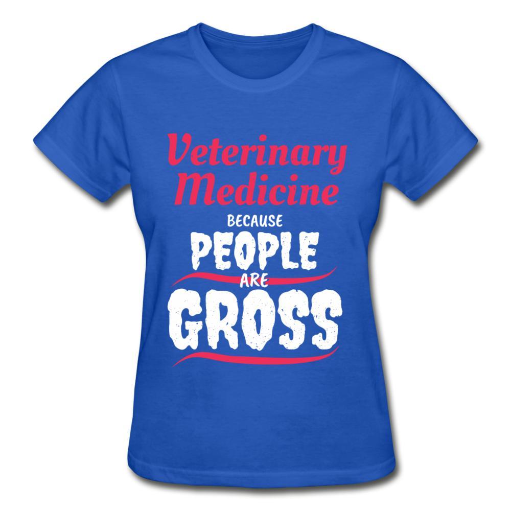 Veterinary because people are Gross Gildan Ultra Cotton Ladies T-Shirt-Ultra Cotton Ladies T-Shirt | Gildan G200L-I love Veterinary